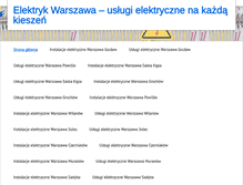 Tablet Screenshot of elektryk-warszawa.com.pl